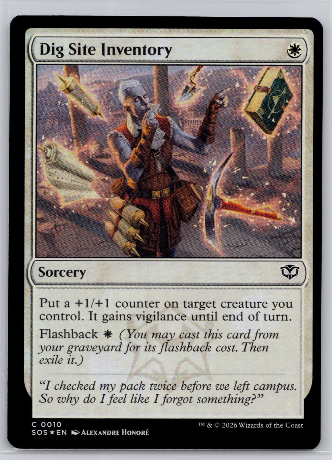 Dig Site Inventory Secrets of Strixhaven Magic: The Gathering Foil Near Mint