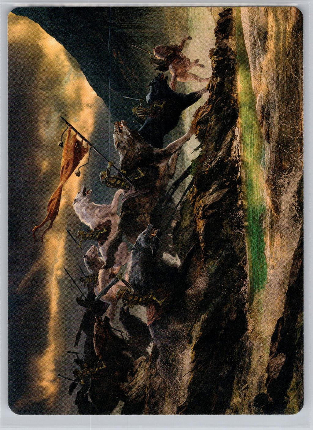 Tide of Fury and Disorder Art Card Art Series: The Hobbit M:TG NM