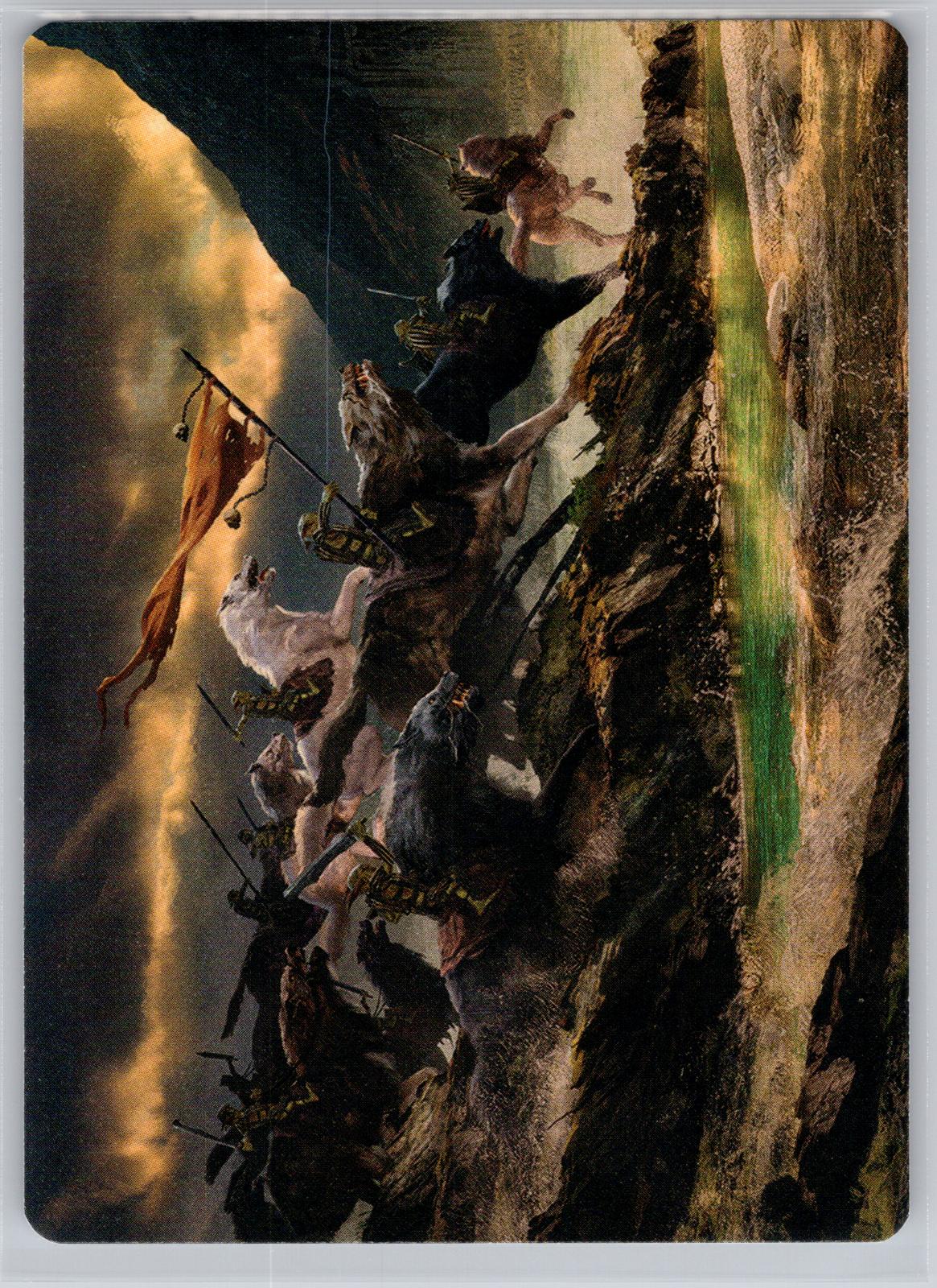 Tide of Fury and Disorder Art Card Art Series: The Hobbit M:TG NM