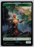Elf // Treasure (0013) Double-Sided Token The Hobbit Magic: The Gathering NM