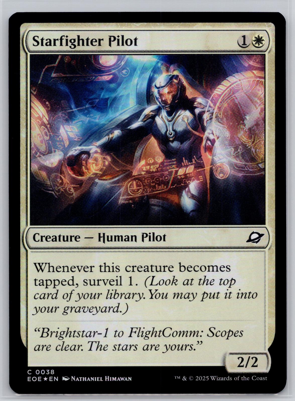 Starfighter Pilot Edge of Eternities Magic: The Gathering Foil Near Mint