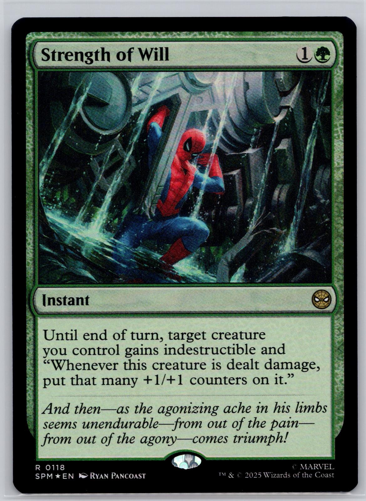 Strength of Will Marvel's Spider-Man Magic: The Gathering Foil Near Mint