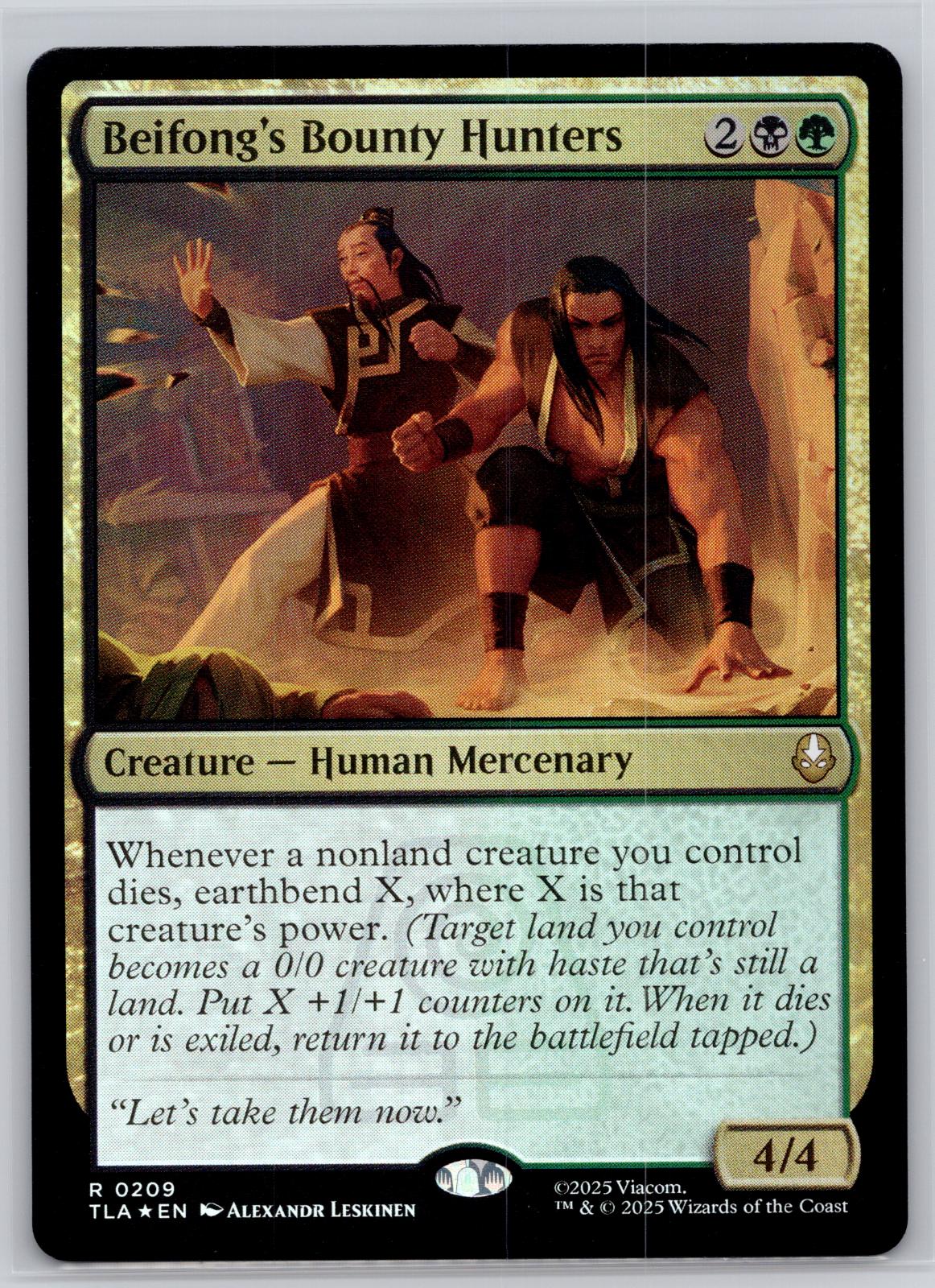 Beifong's Bounty Hunters Avatar: The Last Airbender Magic: The Gathering Foil NM