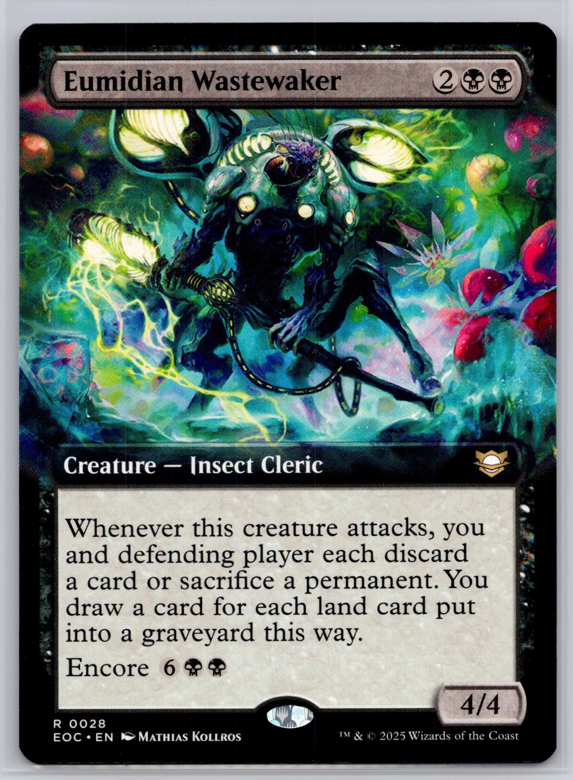 Eumidian Wastewaker (Extended Art) Commander: Edge of Eternities M:TG NM