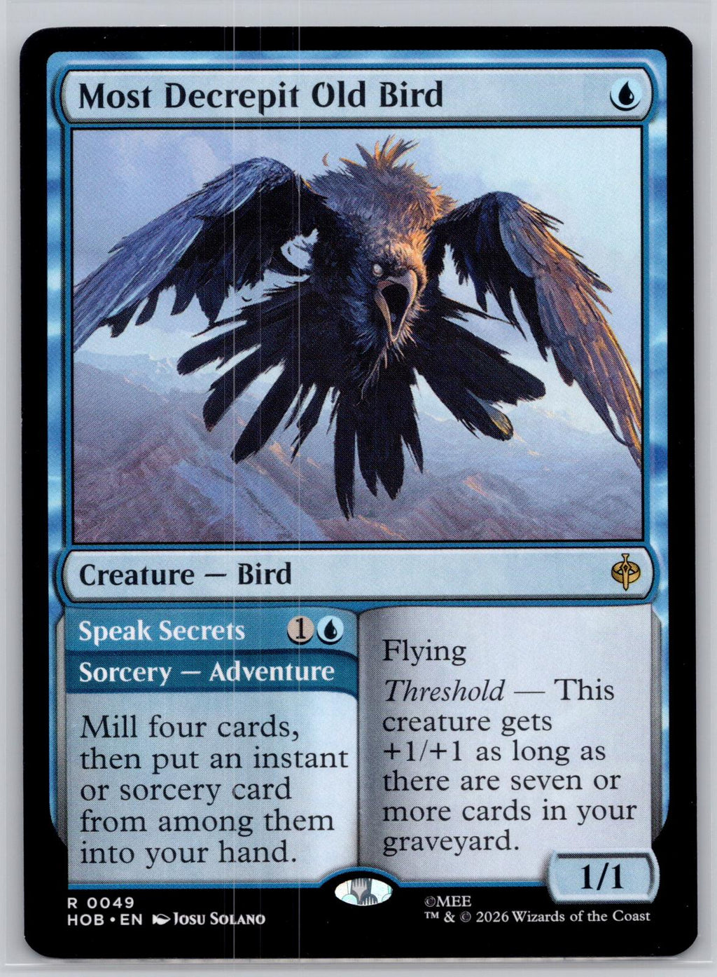 Most Decrepit Old Bird The Hobbit Magic: The Gathering Near Mint