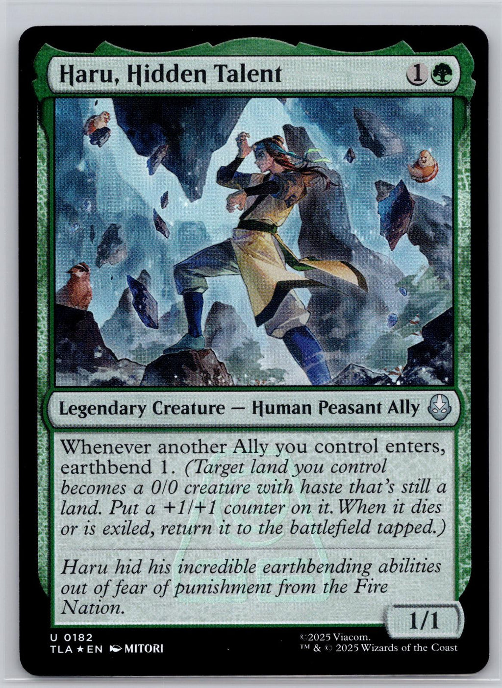 Haru, Hidden Talent Avatar: The Last Airbender Magic: The Gathering Foil NM