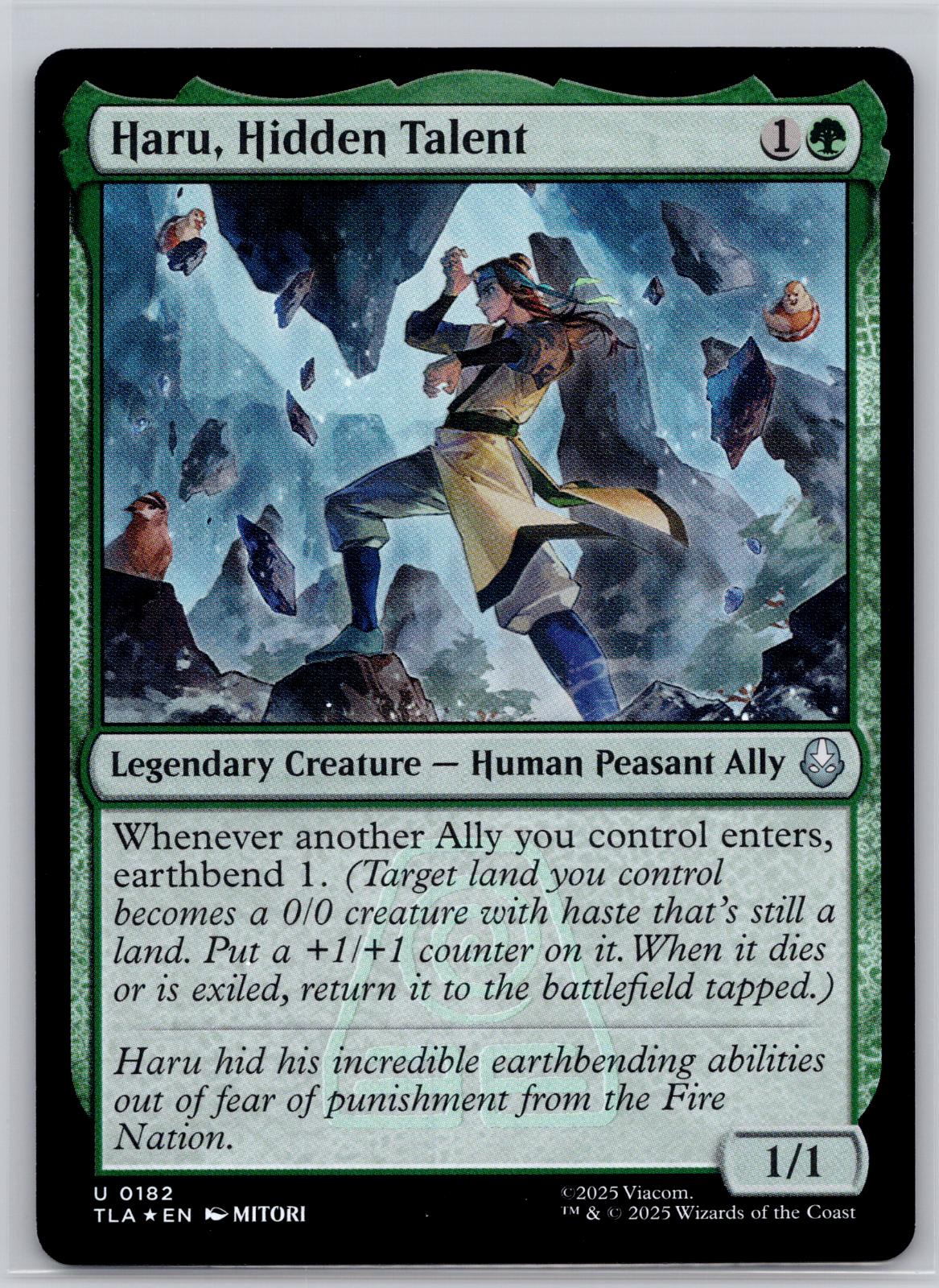 Haru, Hidden Talent Avatar: The Last Airbender Magic: The Gathering Foil NM