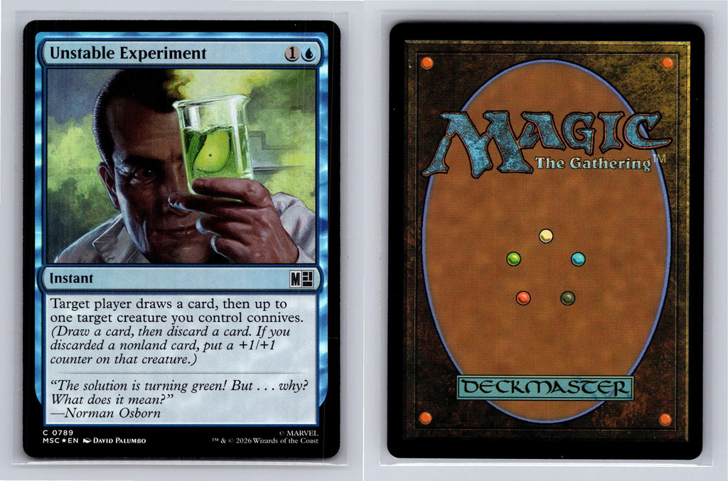 Unstable Experiment Commander: Marvel Super Heroes Magic: The Gathering Foil NM