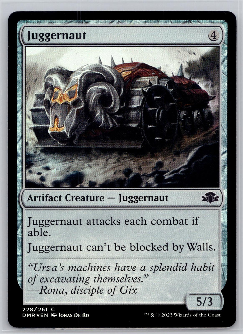 Juggernaut Dominaria Remastered Magic: The Gathering Foil Near Mint