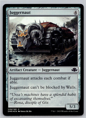 Juggernaut Dominaria Remastered Magic: The Gathering Foil Near Mint