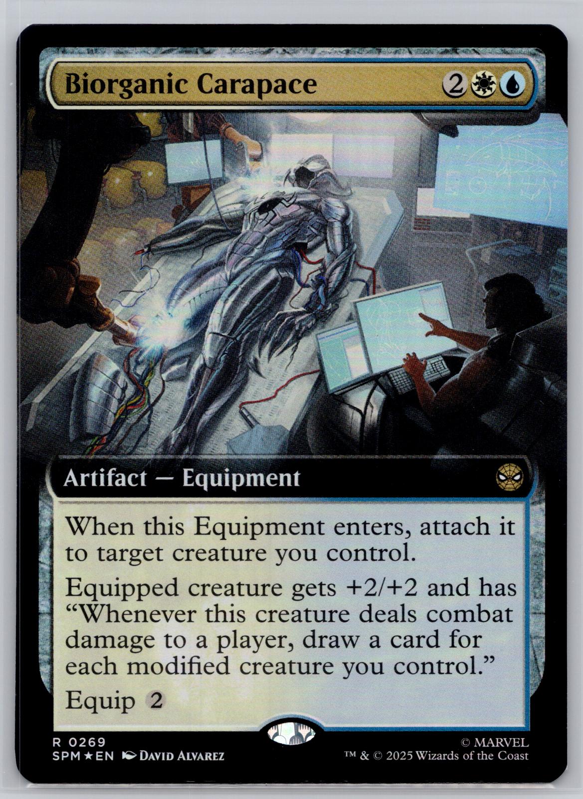 Biorganic Carapace (Extended Art) Marvel's Spider-Man M:TG Foil NM