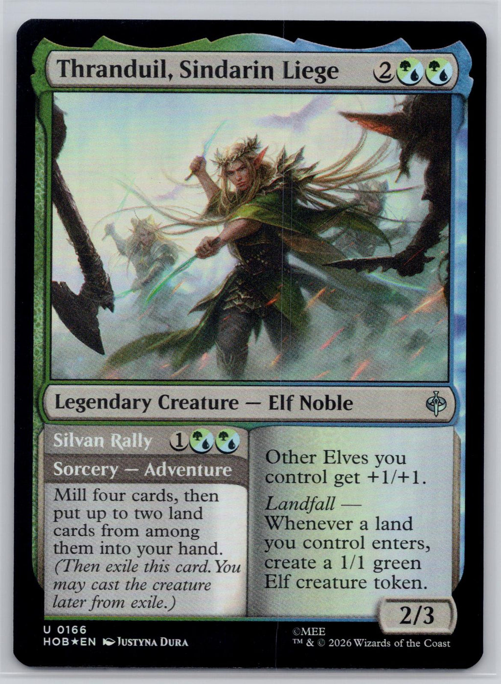 Thranduil, Sindarin Liege The Hobbit Magic: The Gathering Foil Near Mint