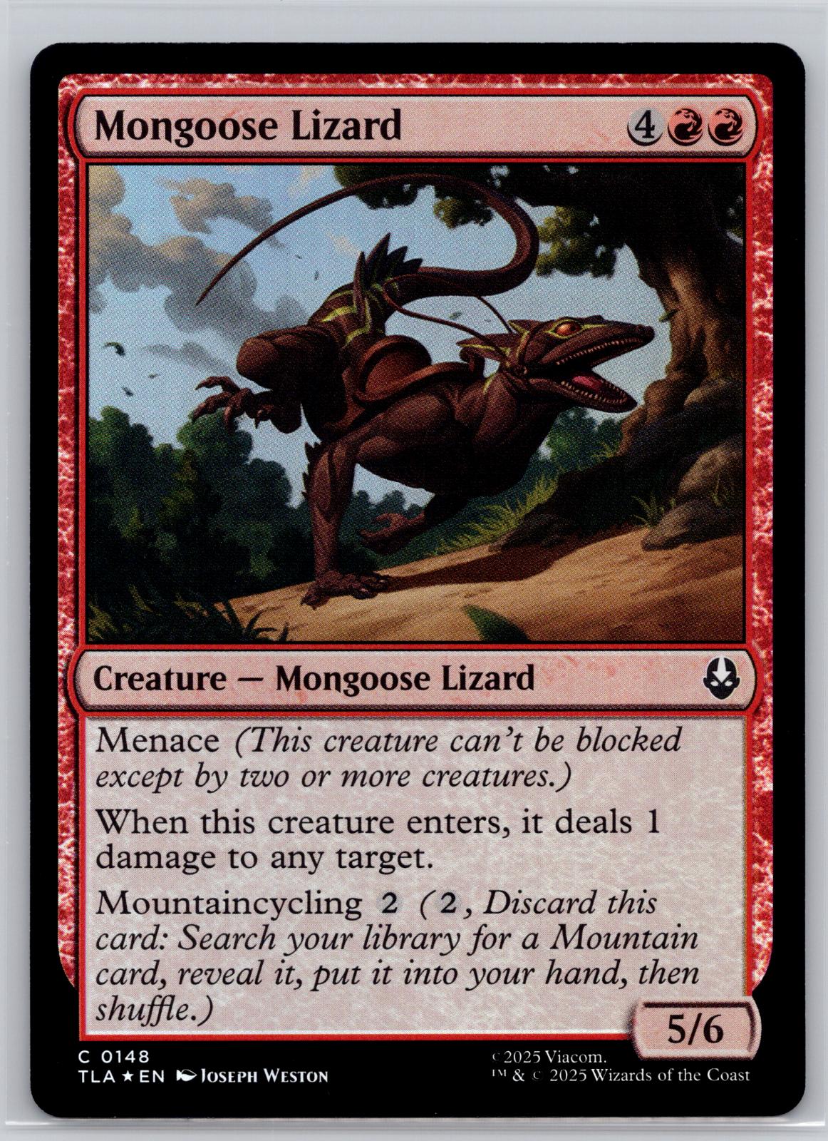 Mongoose Lizard Avatar: The Last Airbender Magic: The Gathering Foil Near Mint