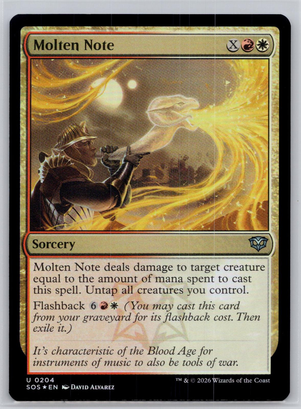 Molten Note Secrets of Strixhaven Magic: The Gathering Foil Near Mint