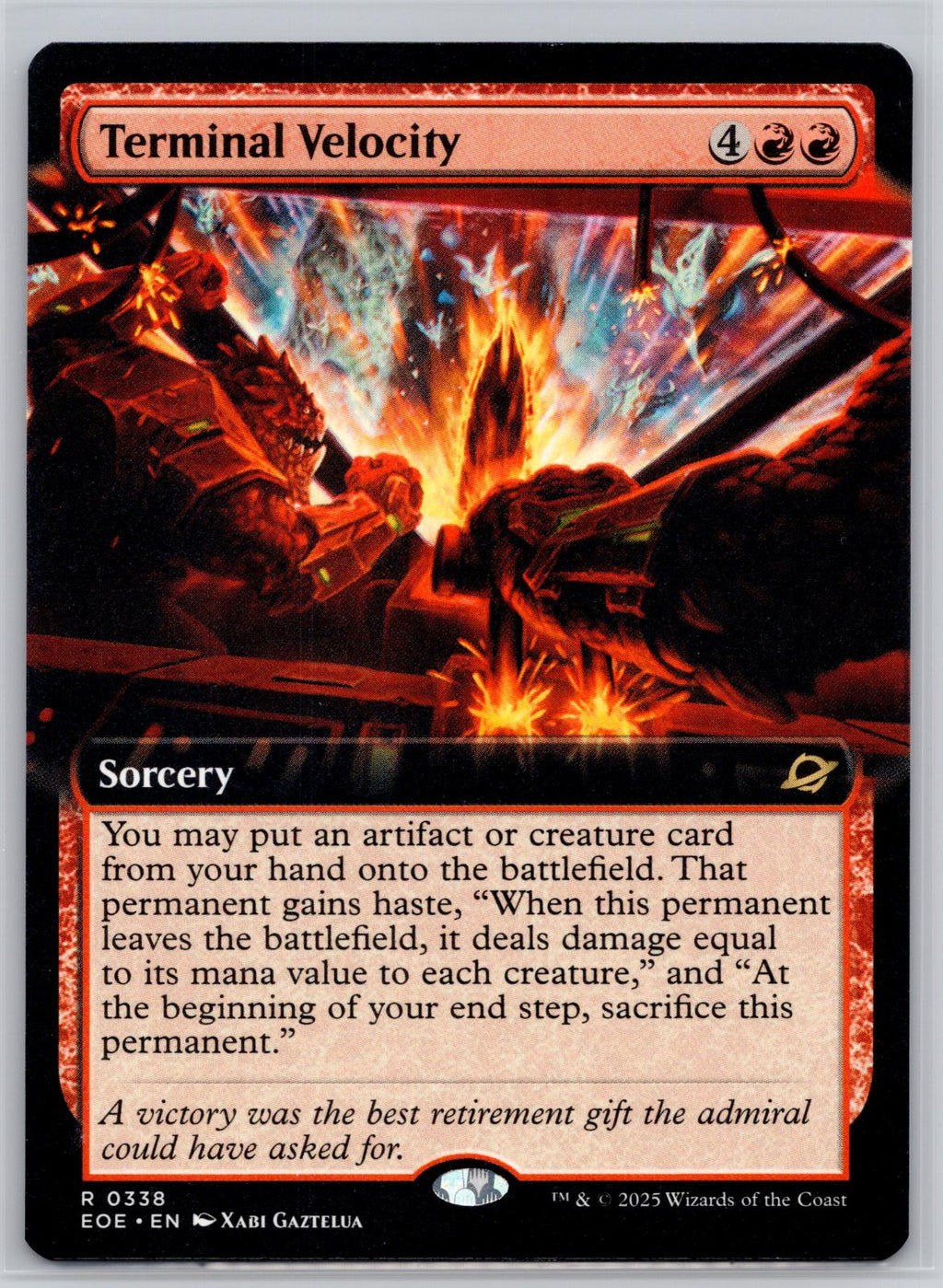 Terminal Velocity (Extended Art) Edge of Eternities Magic: The Gathering NM