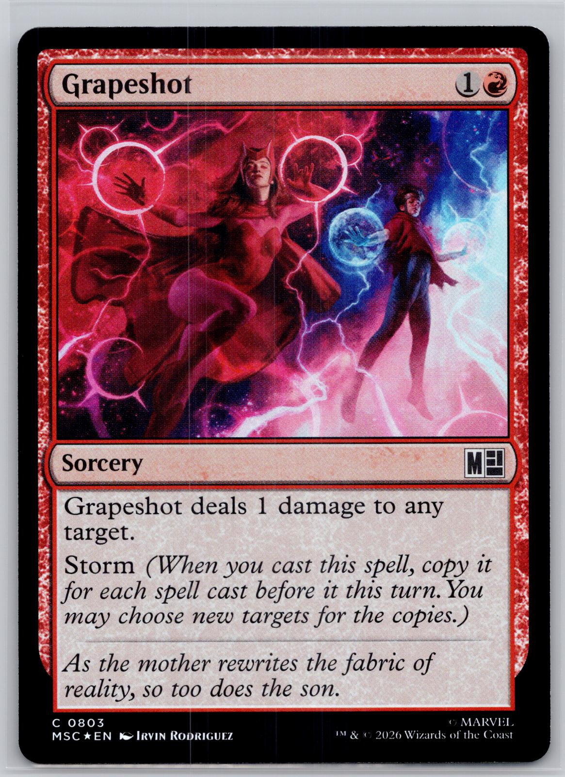 Grapeshot Commander: Marvel Super Heroes Magic: The Gathering Foil Near Mint
