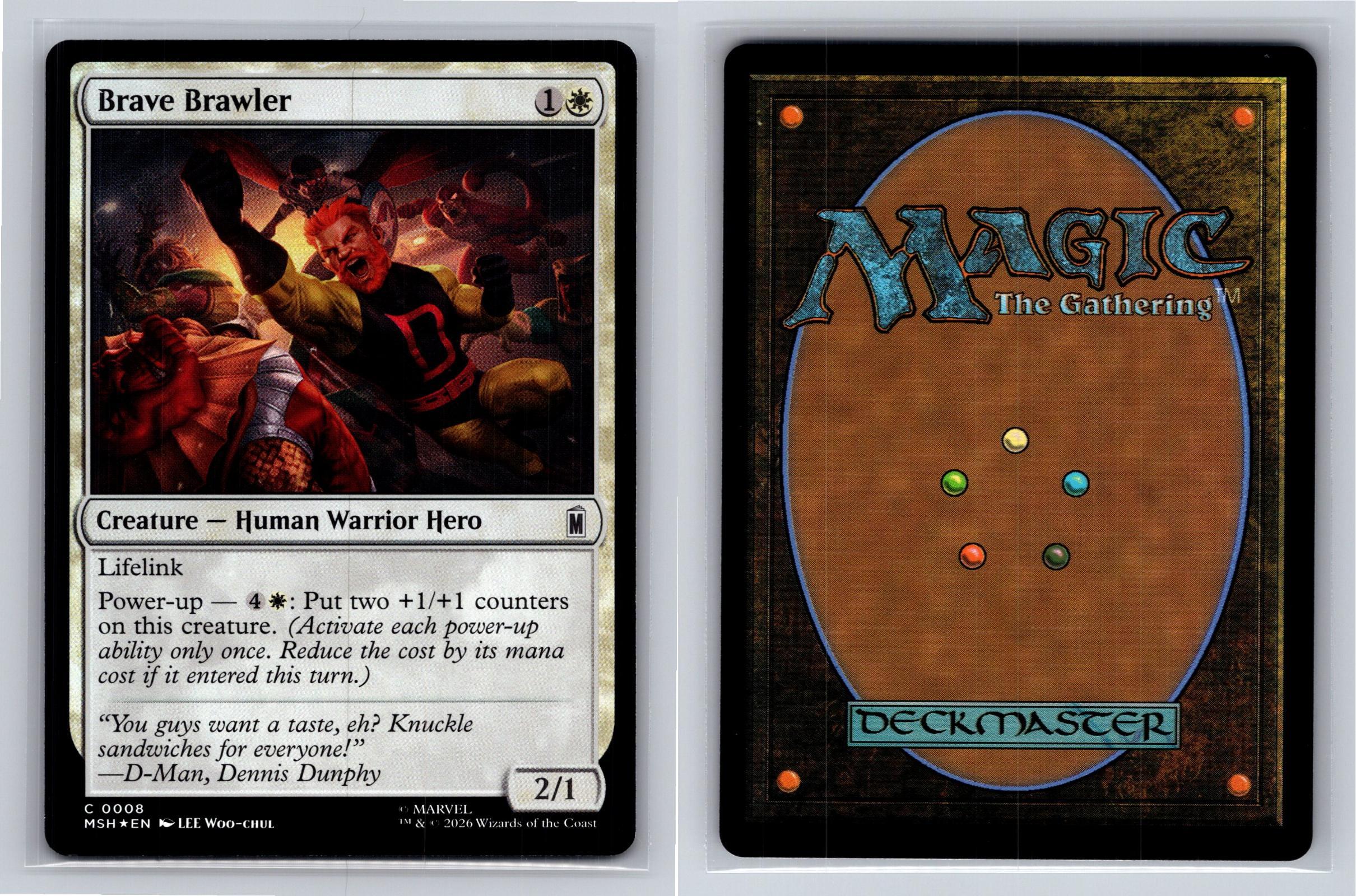 Brave Brawler Marvel Super Heroes Magic: The Gathering Foil Near Mint