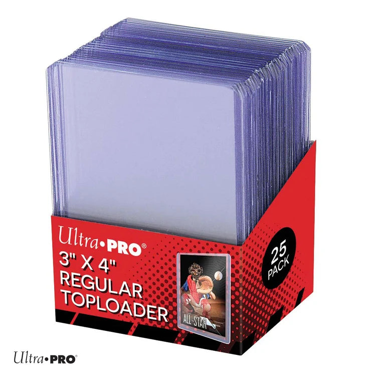 Ultra PRO Toploaders 25 Pack — 3" x 4" Standard Size Card Protectors