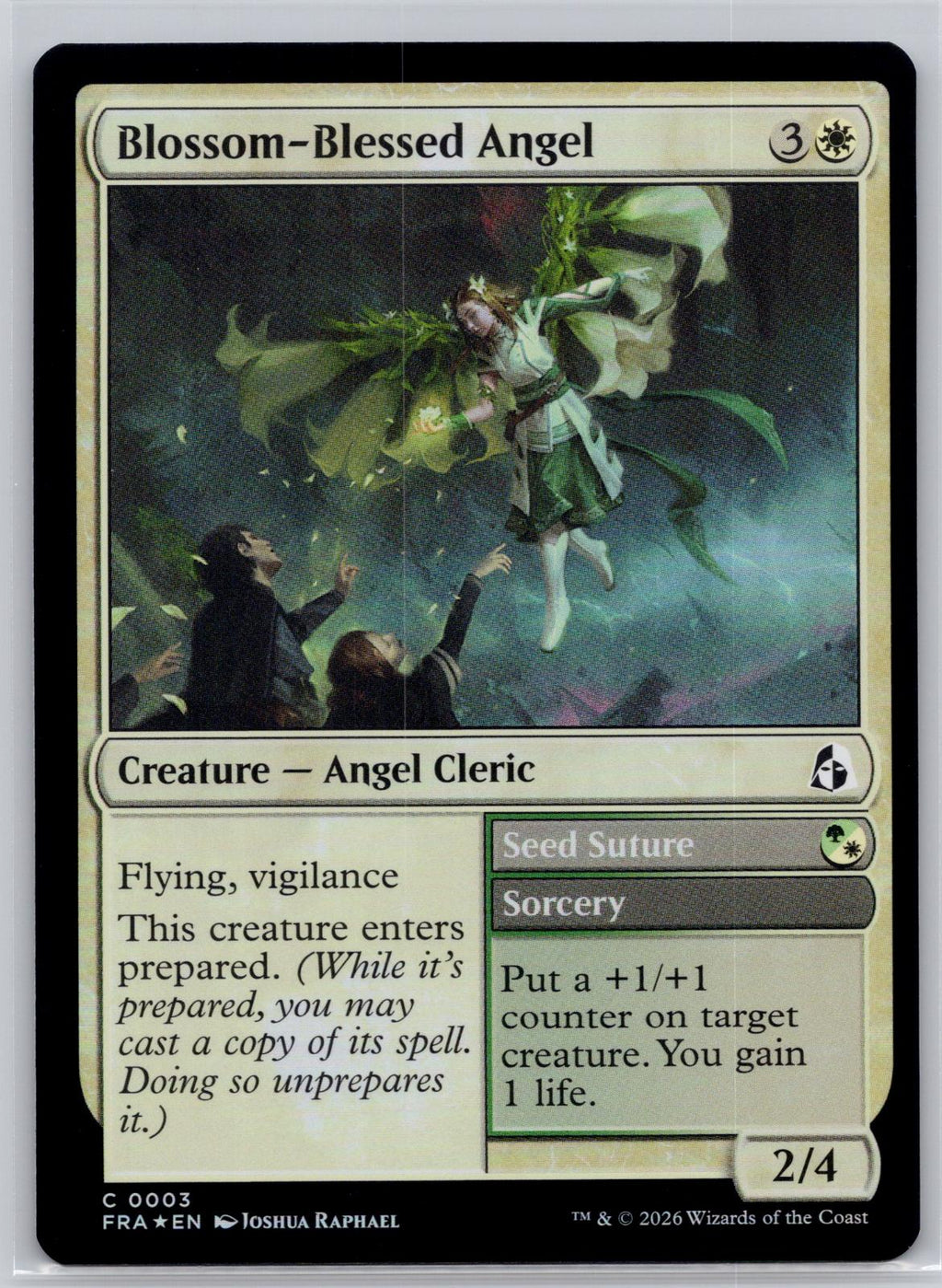 Blossom-Blessed Angel Reality Fracture Magic: The Gathering Foil Near Mint