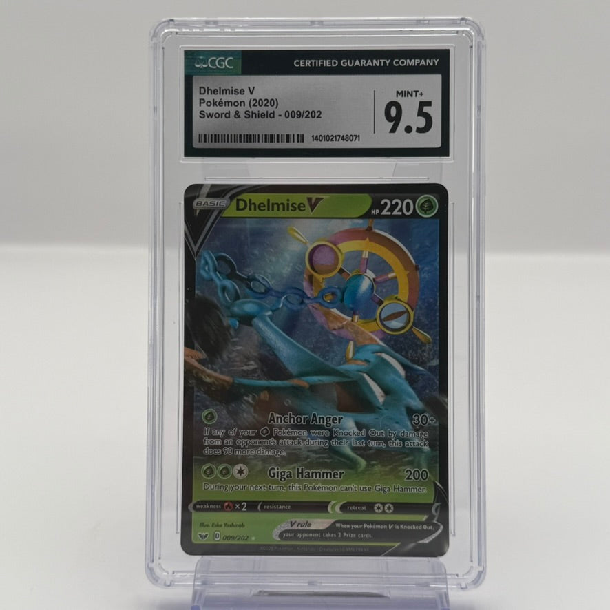2020 Pokémon Dhelmise V #9 Sword & Shield CGC 9.5 Mint+ – Etowntec Gaming