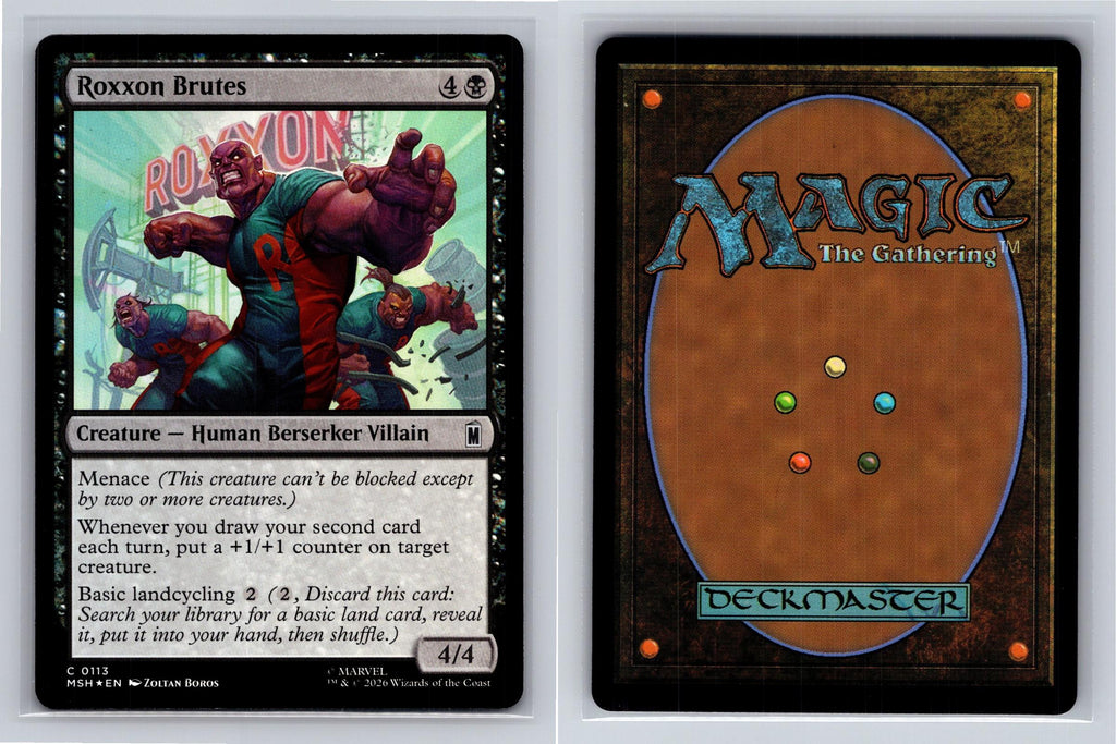 Roxxon Brutes Marvel Super Heroes Magic: The Gathering Foil Near Mint
