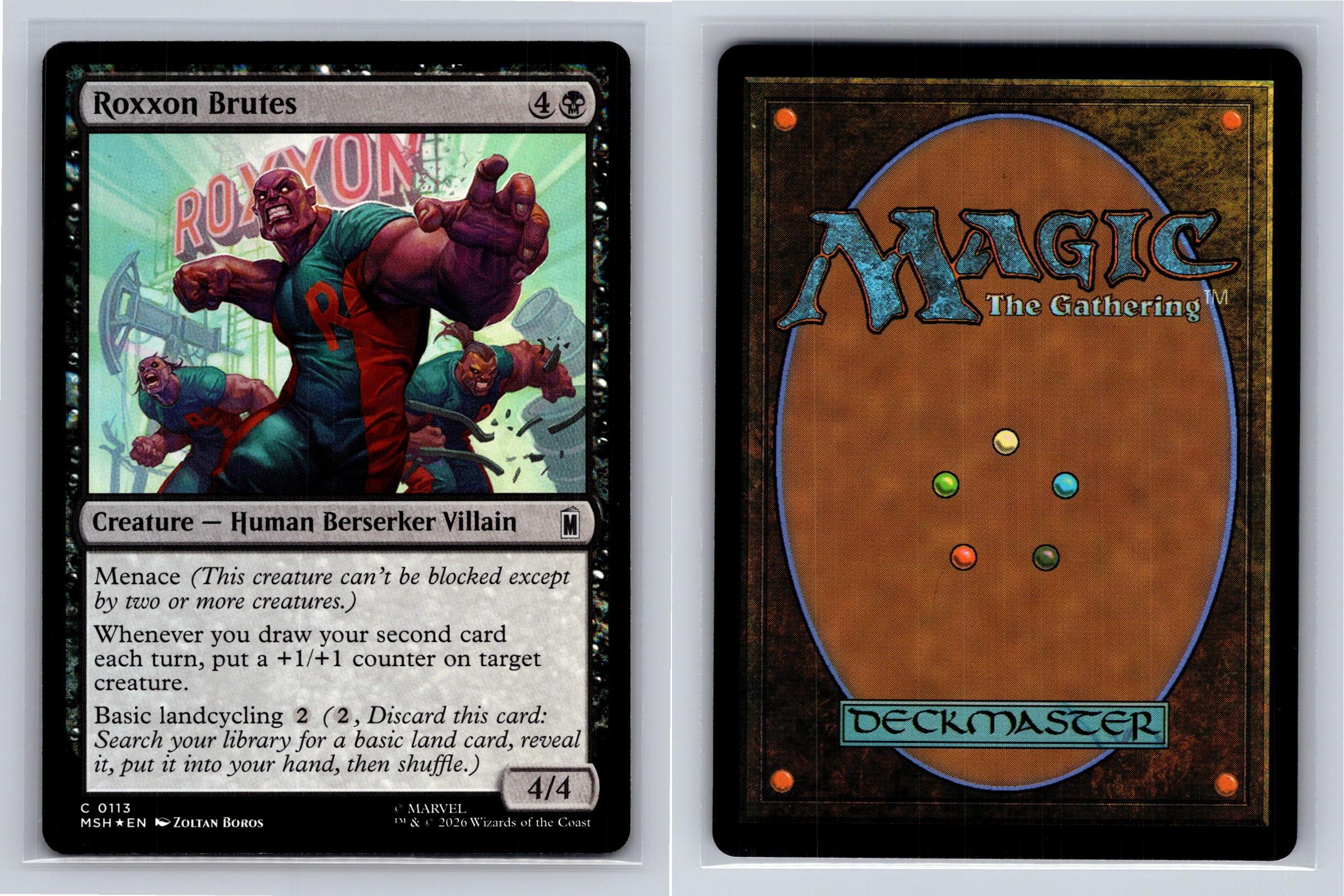 Roxxon Brutes Marvel Super Heroes Magic: The Gathering Foil Near Mint