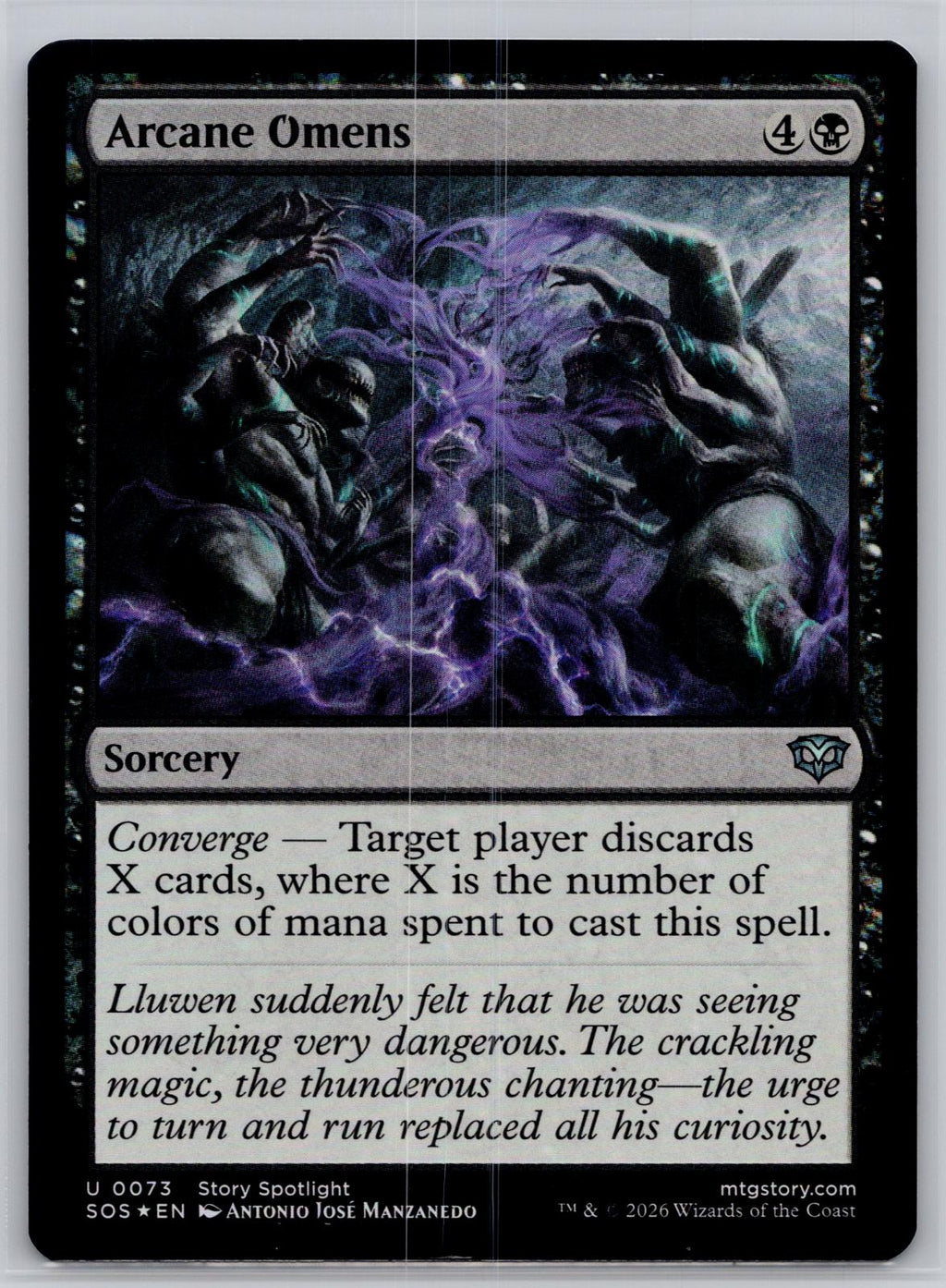 Arcane Omens Secrets of Strixhaven Magic: The Gathering Foil Near Mint