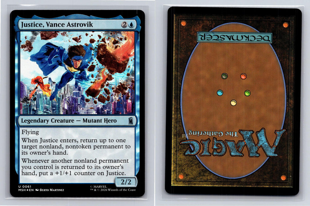 Justice, Vance Astrovik Marvel Super Heroes Magic: The Gathering Foil Near Mint