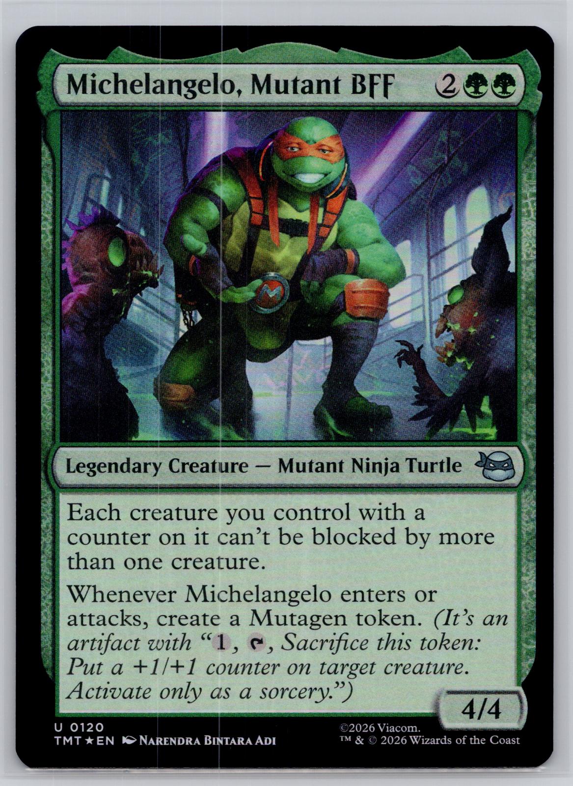 Michelangelo, Mutant BFF Teenage Mutant Ninja Turtles M:TG Foil NM