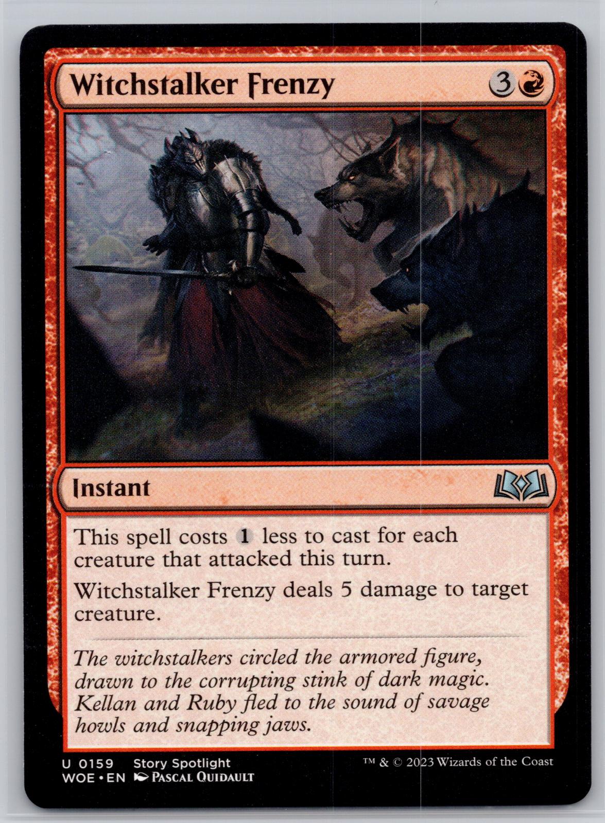 Witchstalker Frenzy Wilds of Eldraine Magic: The Gathering Near Mint