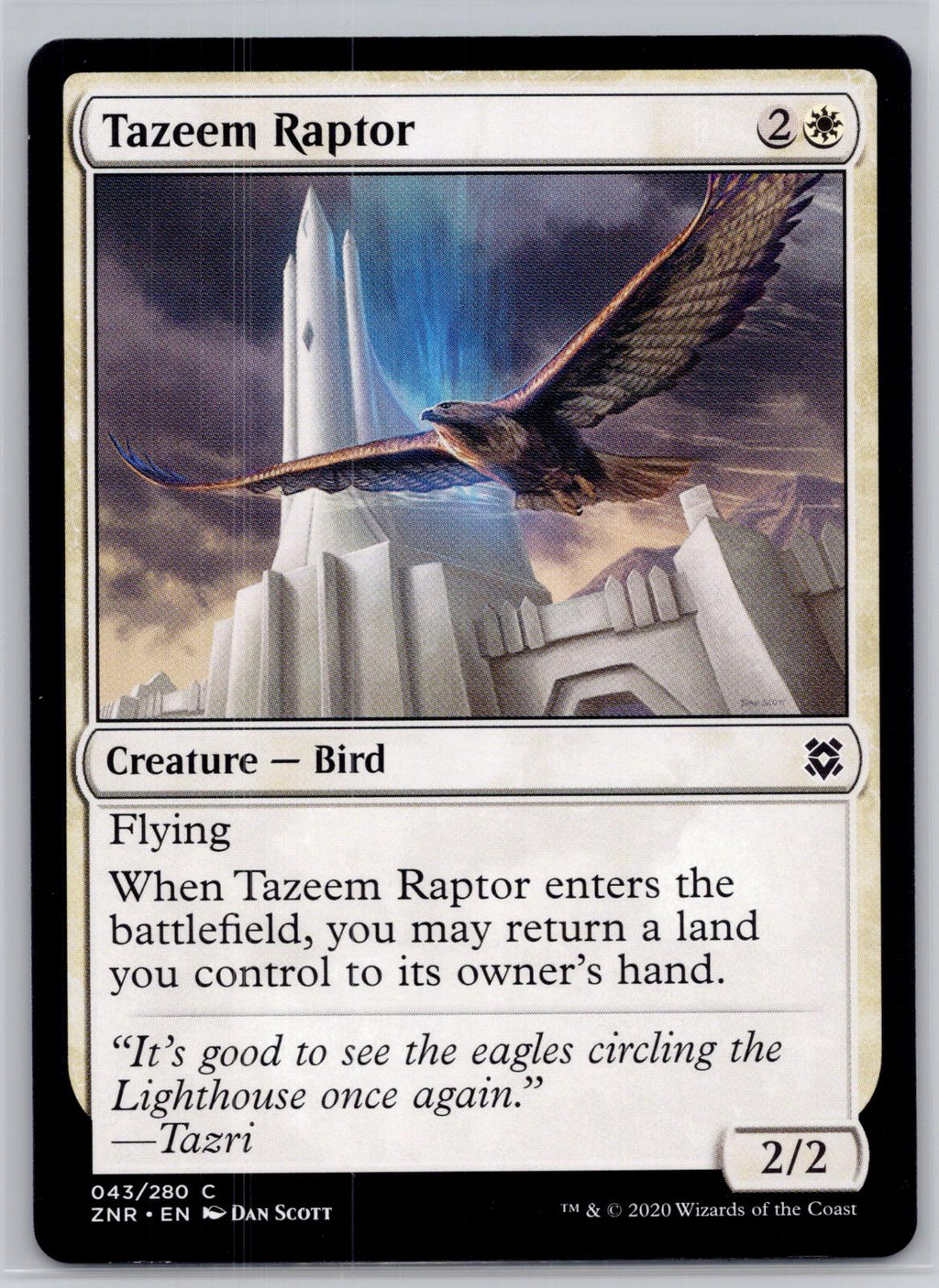 Tazeem Raptor Zendikar Rising Magic: The Gathering Near Mint
