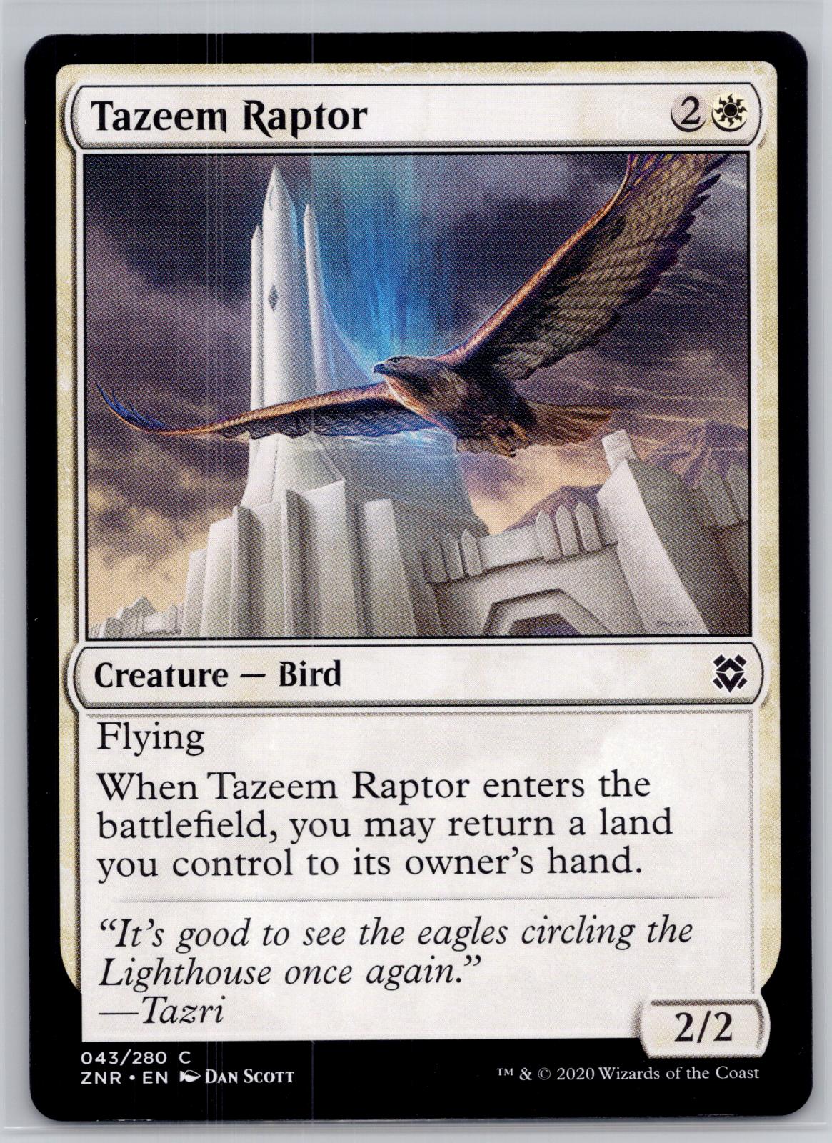 Tazeem Raptor Zendikar Rising Magic: The Gathering Near Mint