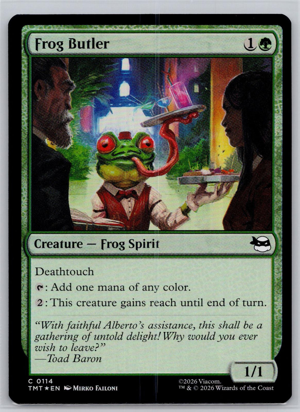 Frog Butler Teenage Mutant Ninja Turtles Magic: The Gathering Foil Near Mint
