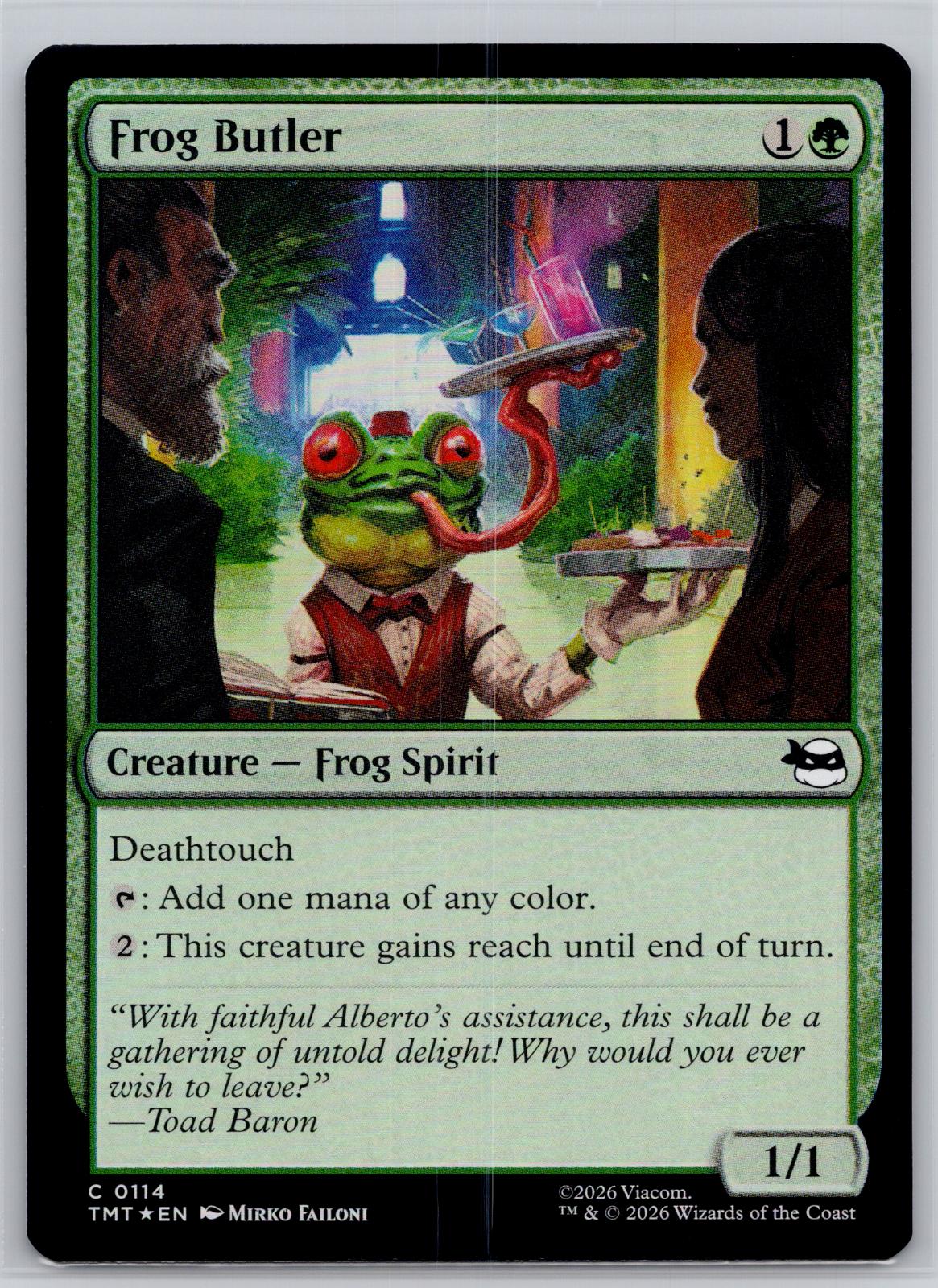 Frog Butler Teenage Mutant Ninja Turtles Magic: The Gathering Foil Near Mint