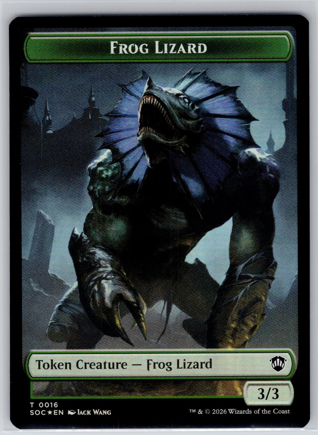 Boar // Frog Lizard Double-Sided Token Holo Commander: SOS M:TG Foil NM