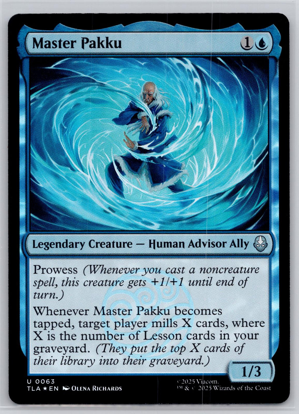 Master Pakku Avatar: The Last Airbender Magic: The Gathering Foil Near Mint