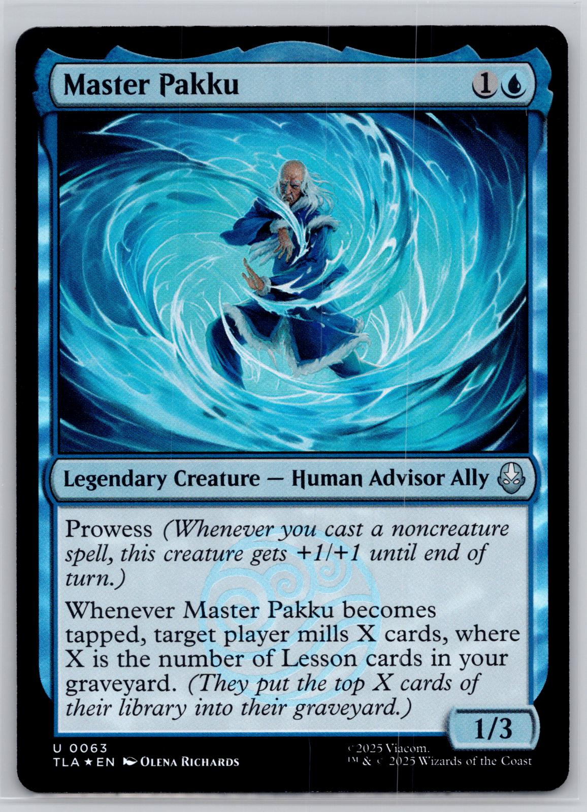 Master Pakku Avatar: The Last Airbender Magic: The Gathering Foil Near Mint