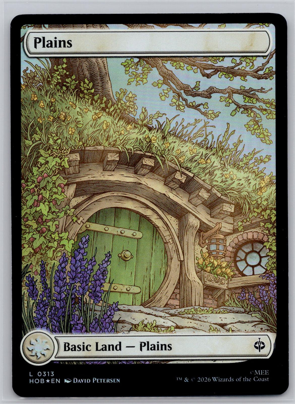 Plains (0313) The Hobbit Magic: The Gathering Foil Near Mint