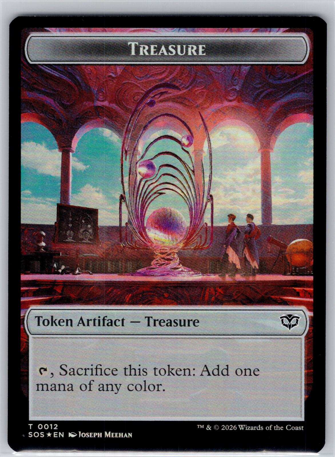 Elemental // Treasure Double-Sided Token Secrets of Strixhaven M:TG Foil NM