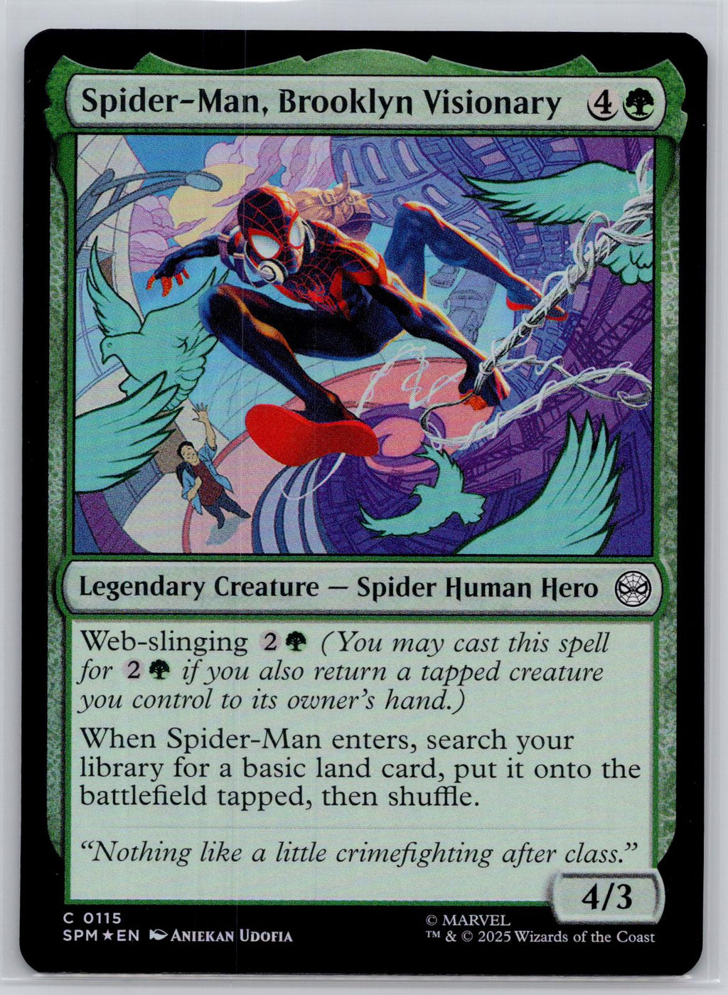 Spider-Man, Brooklyn Visionary Marvel's Spider-Man Magic: The Gathering Foil NM
