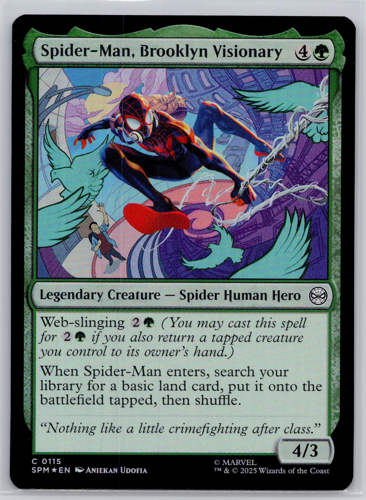 Spider-Man, Brooklyn Visionary Marvel's Spider-Man Magic: The Gathering Foil NM