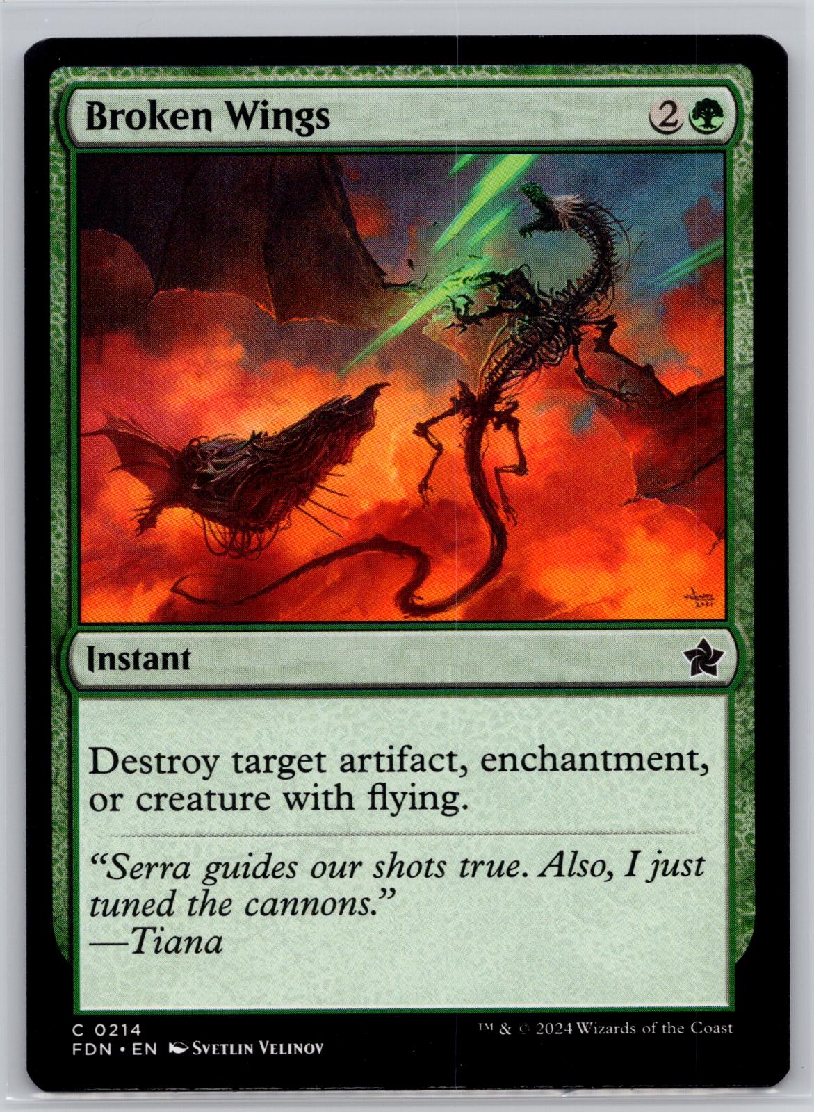 Broken Wings Foundations Magic: The Gathering Near Mint