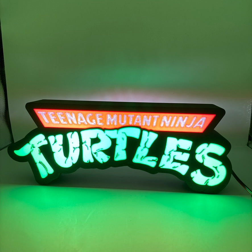 Boîte Lumineuse Logo Tortues Ninja