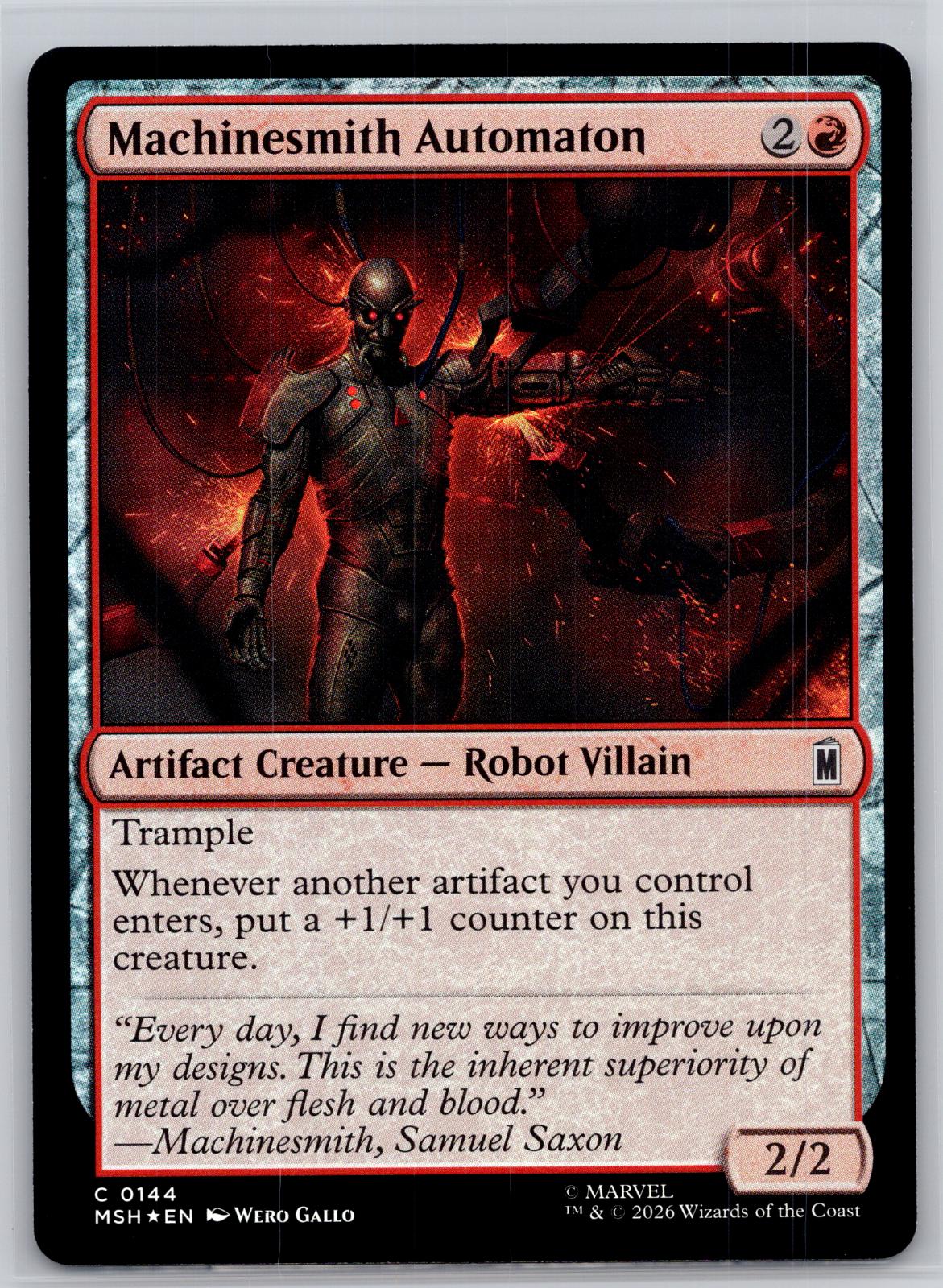 Machinesmith Automaton Marvel Super Heroes Magic: The Gathering Foil Near Mint