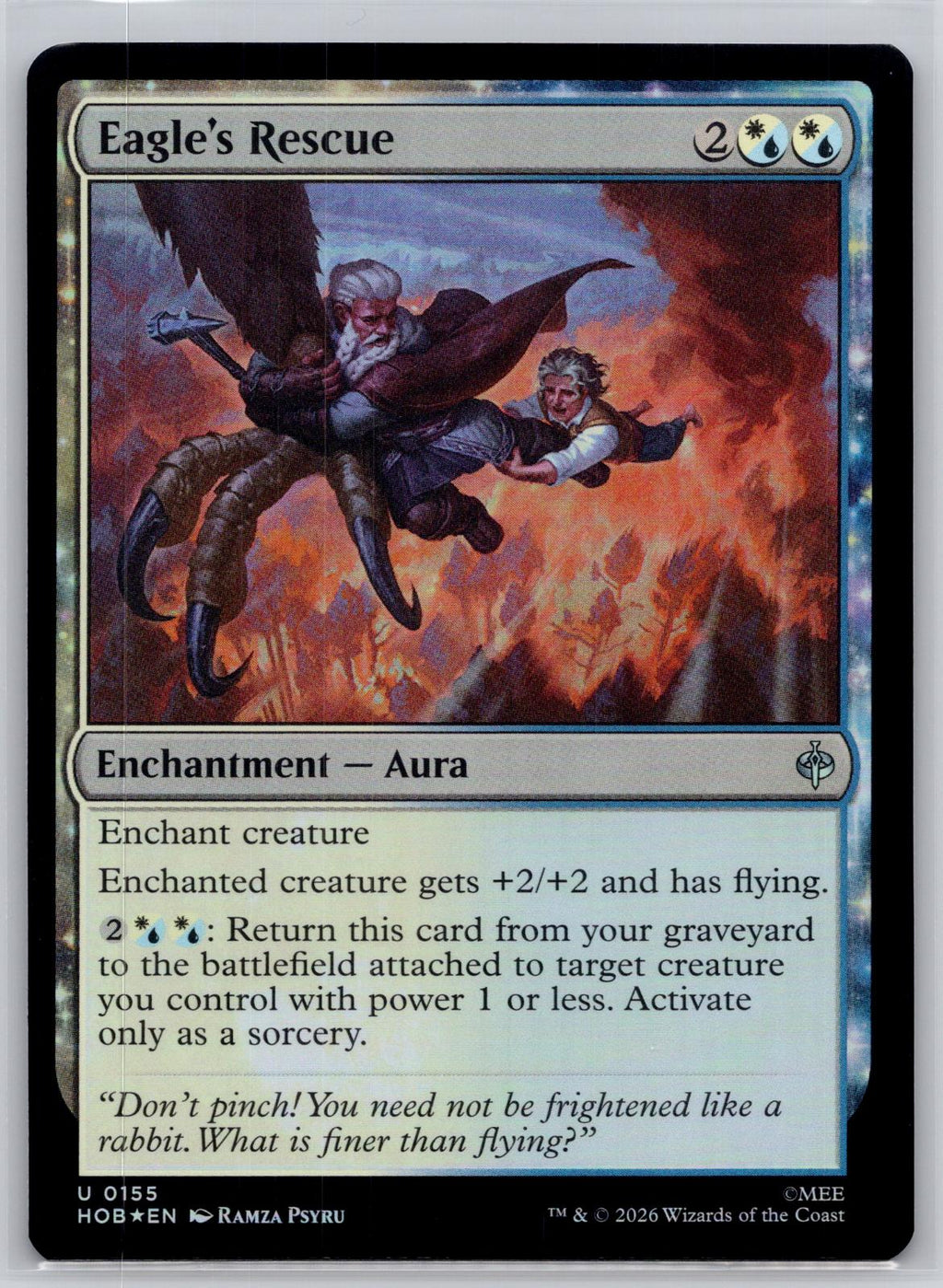 Eagle's Rescue The Hobbit Magic: The Gathering Foil Near Mint