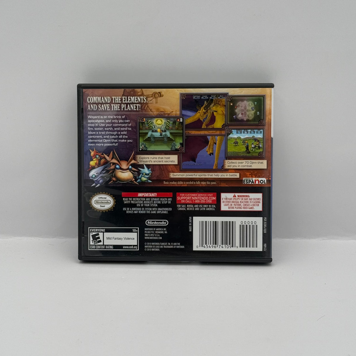 Golden Sun: Dark Dawn - Nintendo DS - Case & Manual Only (No Game)