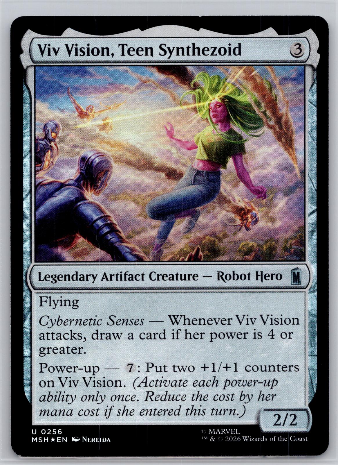 Viv Vision, Teen Synthezoid Marvel Super Heroes Magic: The Gathering Foil NM