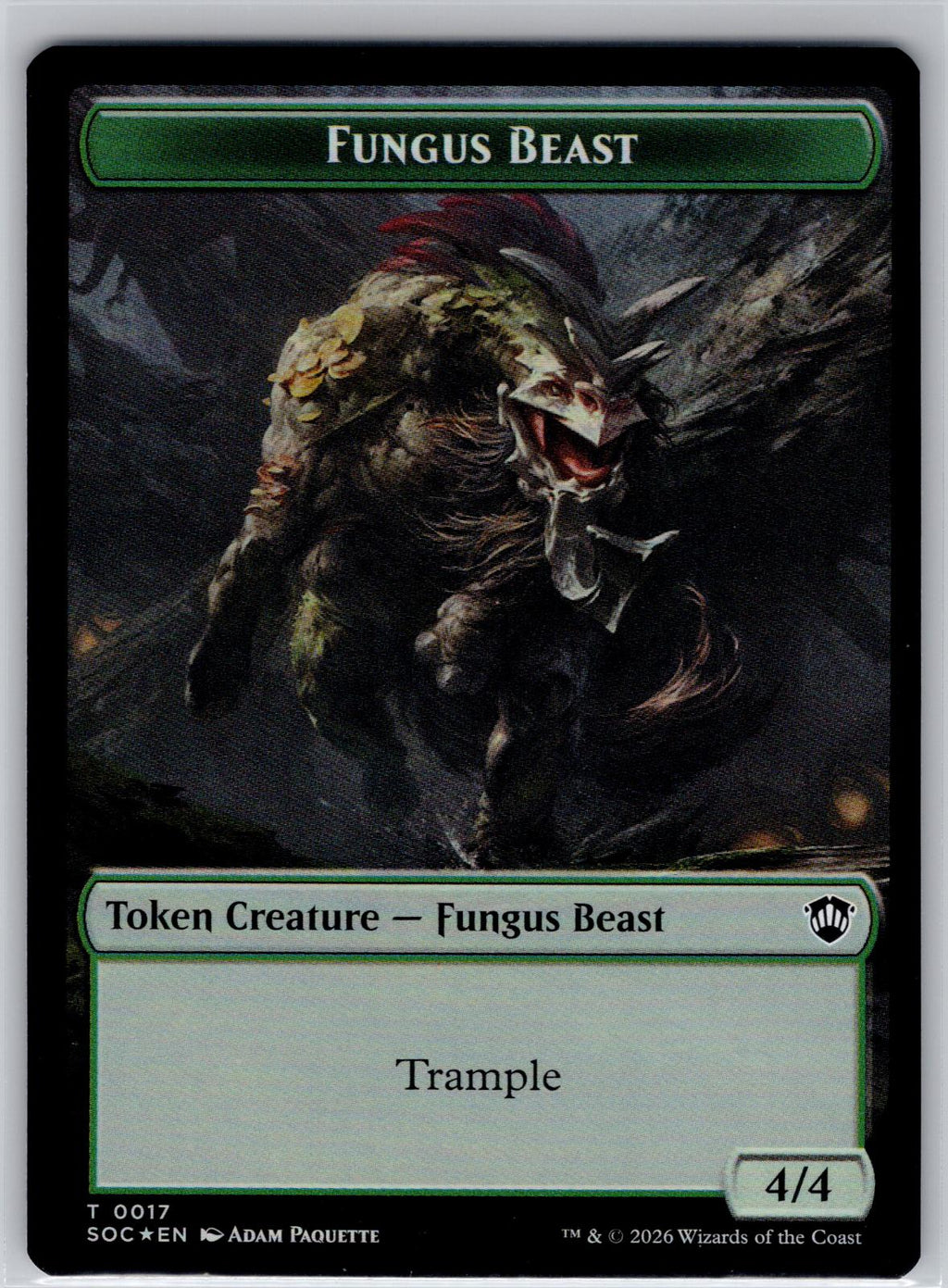 Goat // Fungus Beast 2-Sided Token Commander: Secrets of Strixhaven M:TG Foil NM