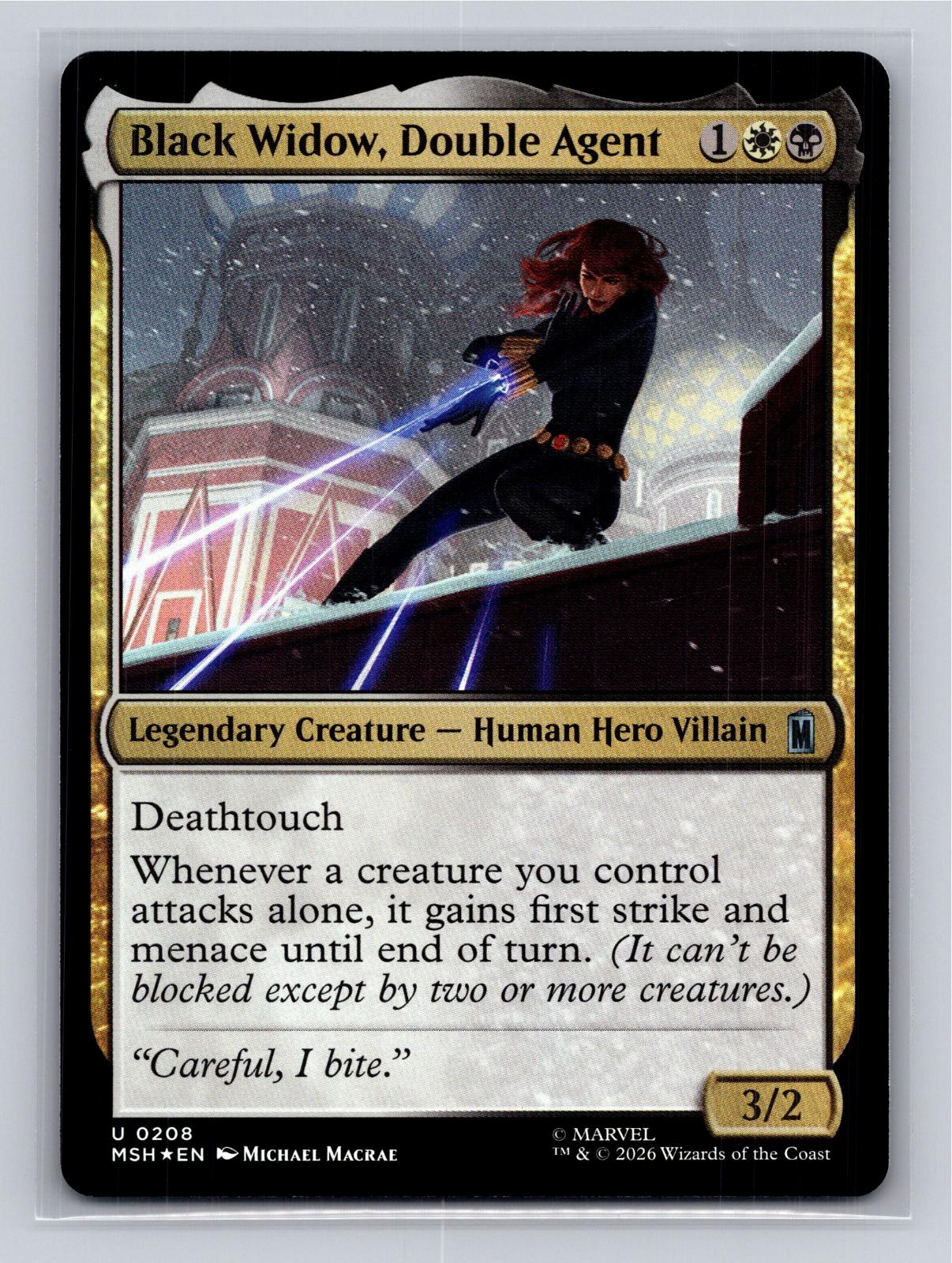 Black Widow, Double Agent Marvel Super Heroes Magic: The Gathering Foil NM