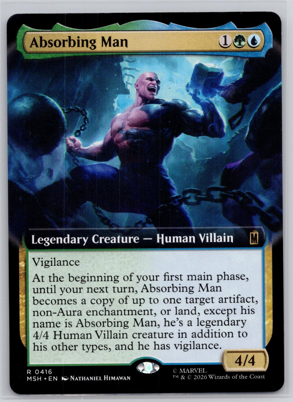 Absorbing Man (Extended Art) Marvel Super Heroes Magic: The Gathering Near Mint